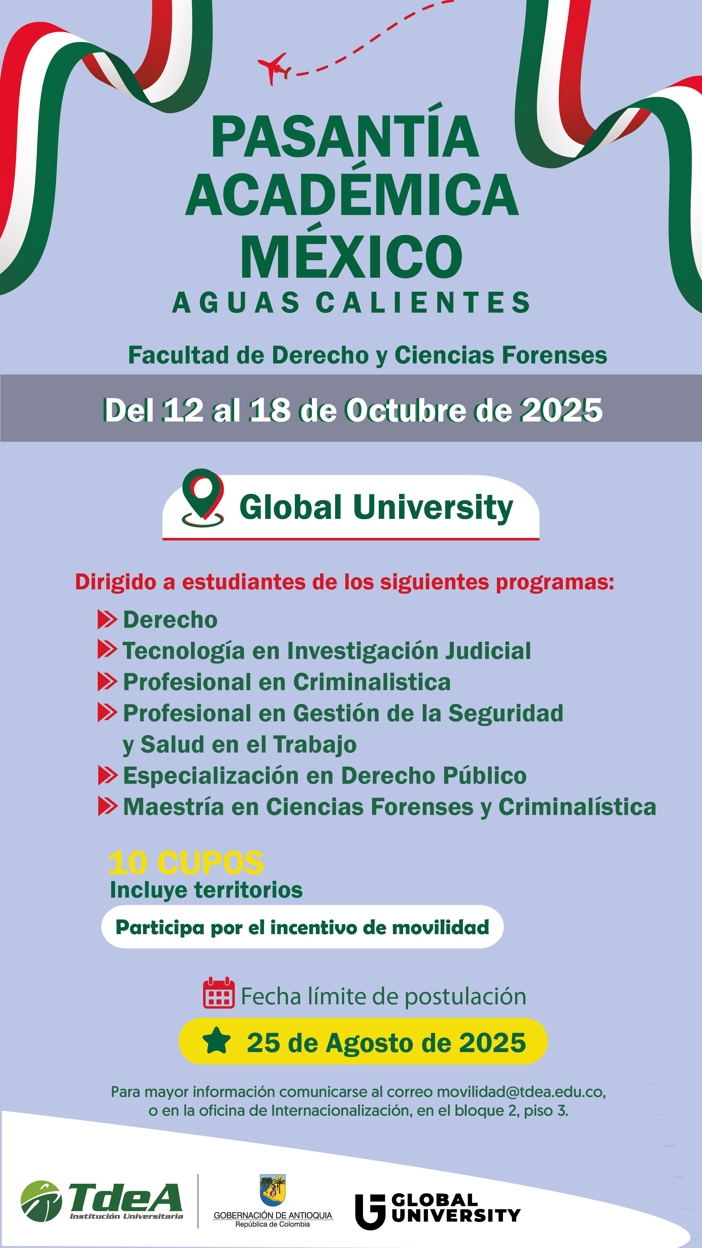 Pasantía a México Aguas Calientes - Facultad de Derecho y Ciencias Forenses
