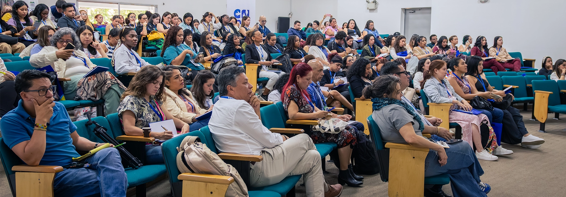 Asistentes al Primer Congreso Internacional de Trabajo Social.