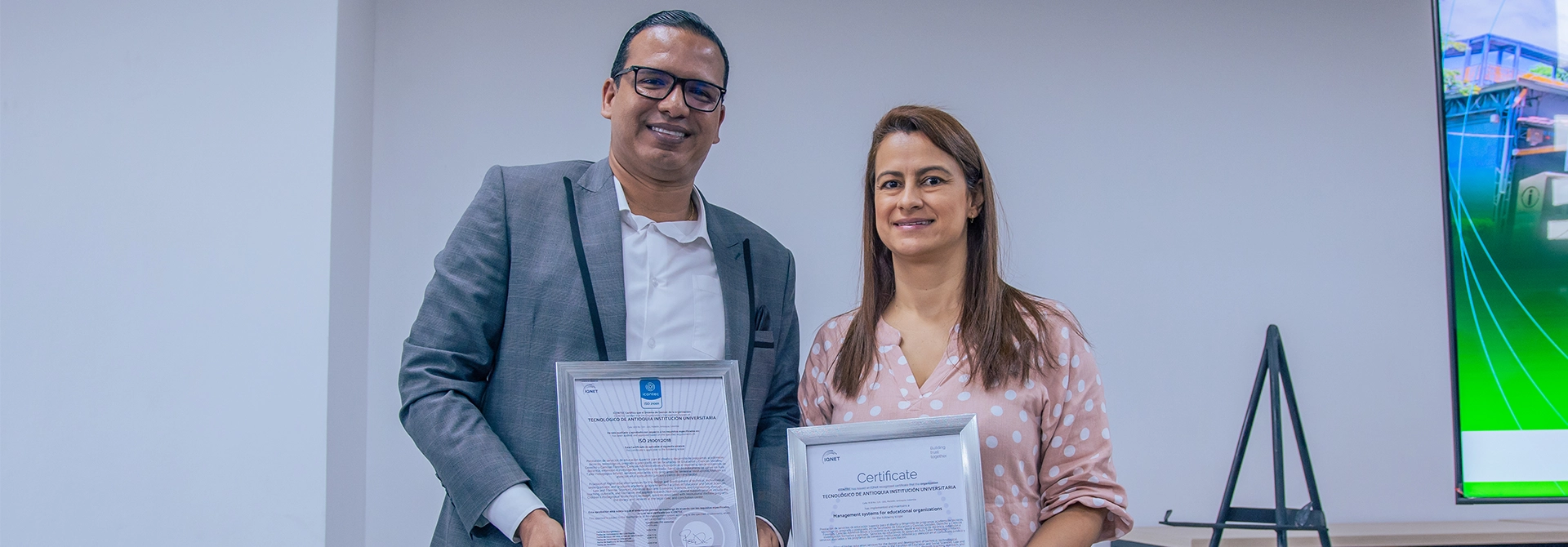 TdeA recibió nueva certificación ISO 21001 por el Icontec