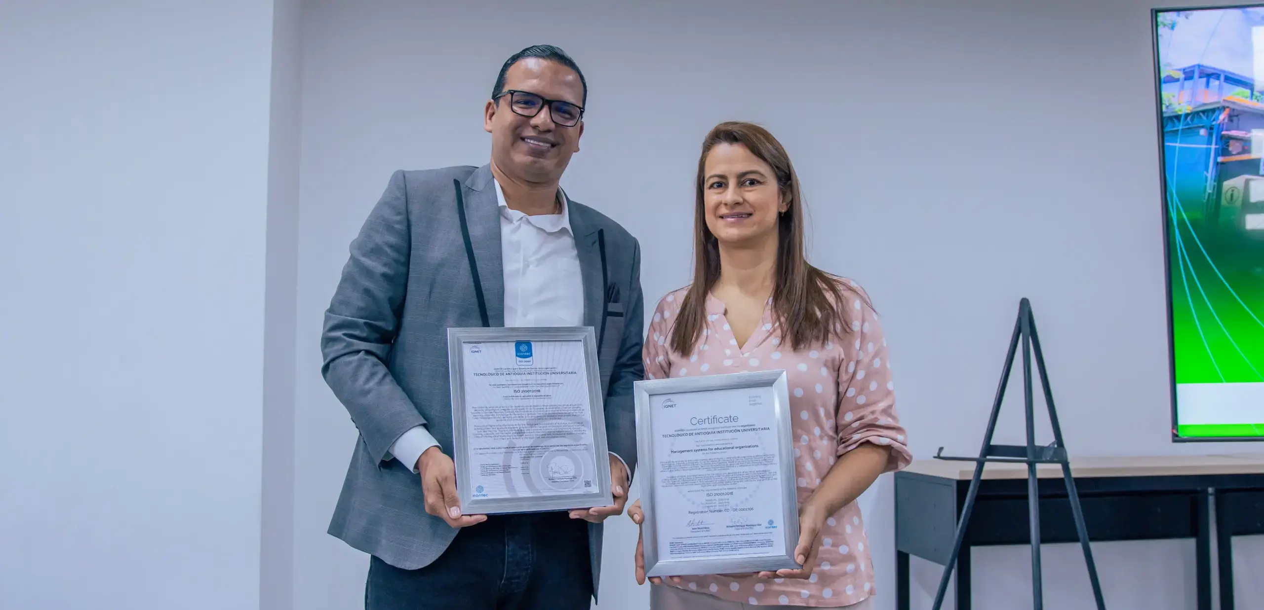 TdeA recibió nueva certificación ISO 21001 por el Icontec