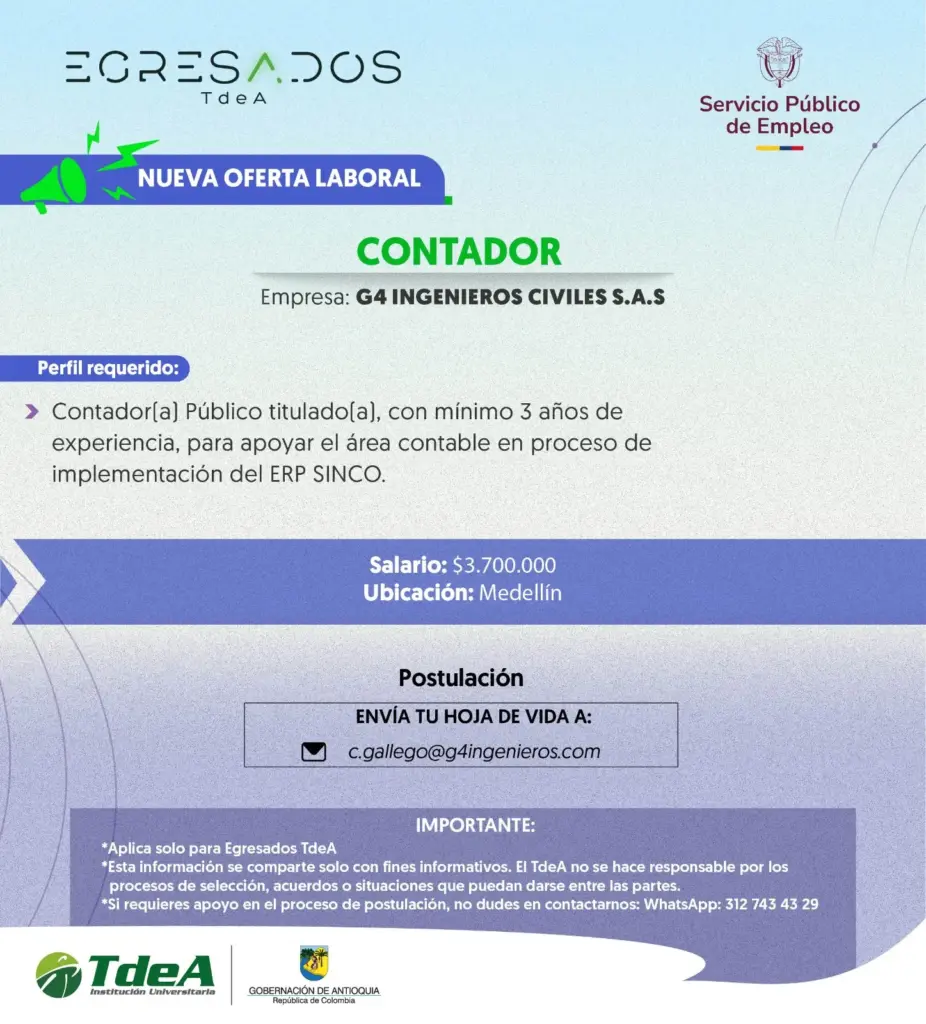 Oferta de empleo: Contador