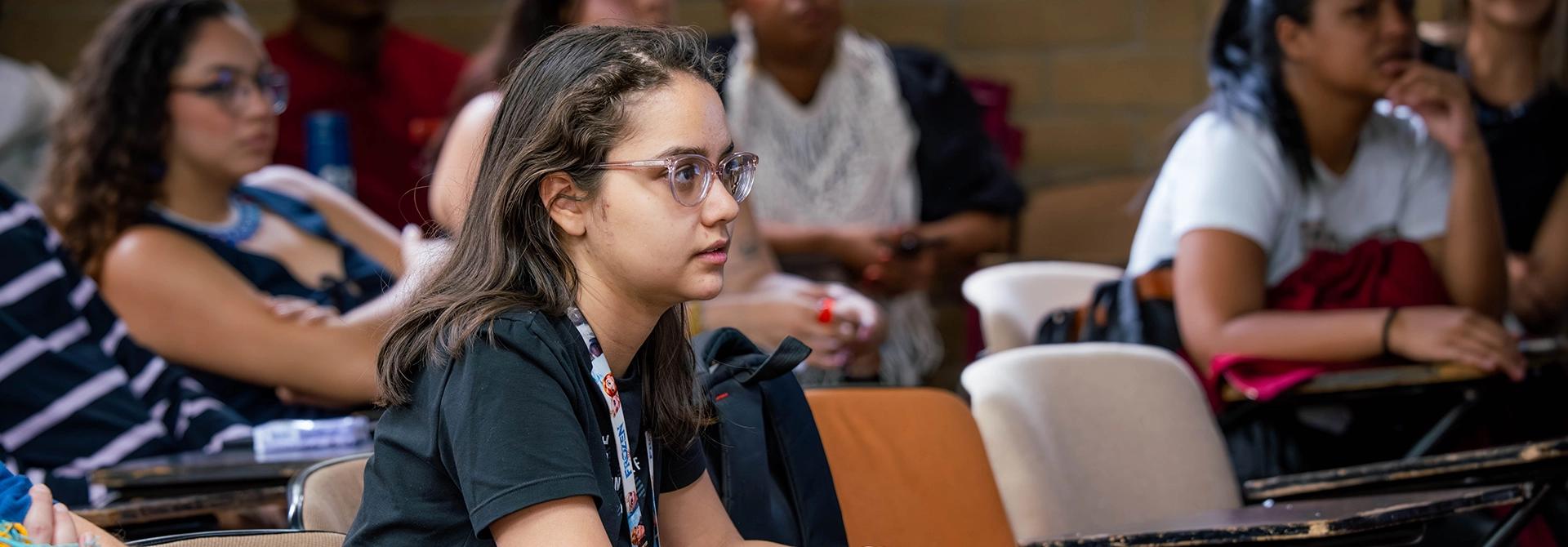 Estudiante del TdeA en la capacitación sobre la rendición de cuentas.