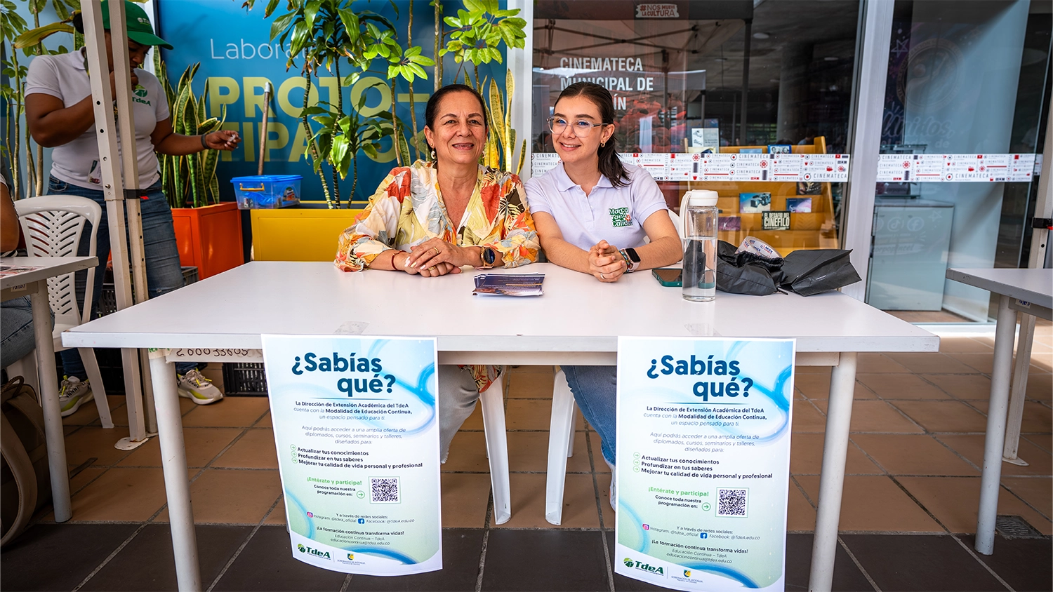 Educación Continua hizo presencia en esta jornada Soy Vecino, realizada en el Parque Biblioteca Tomás Carrasquilla, La Quintana.