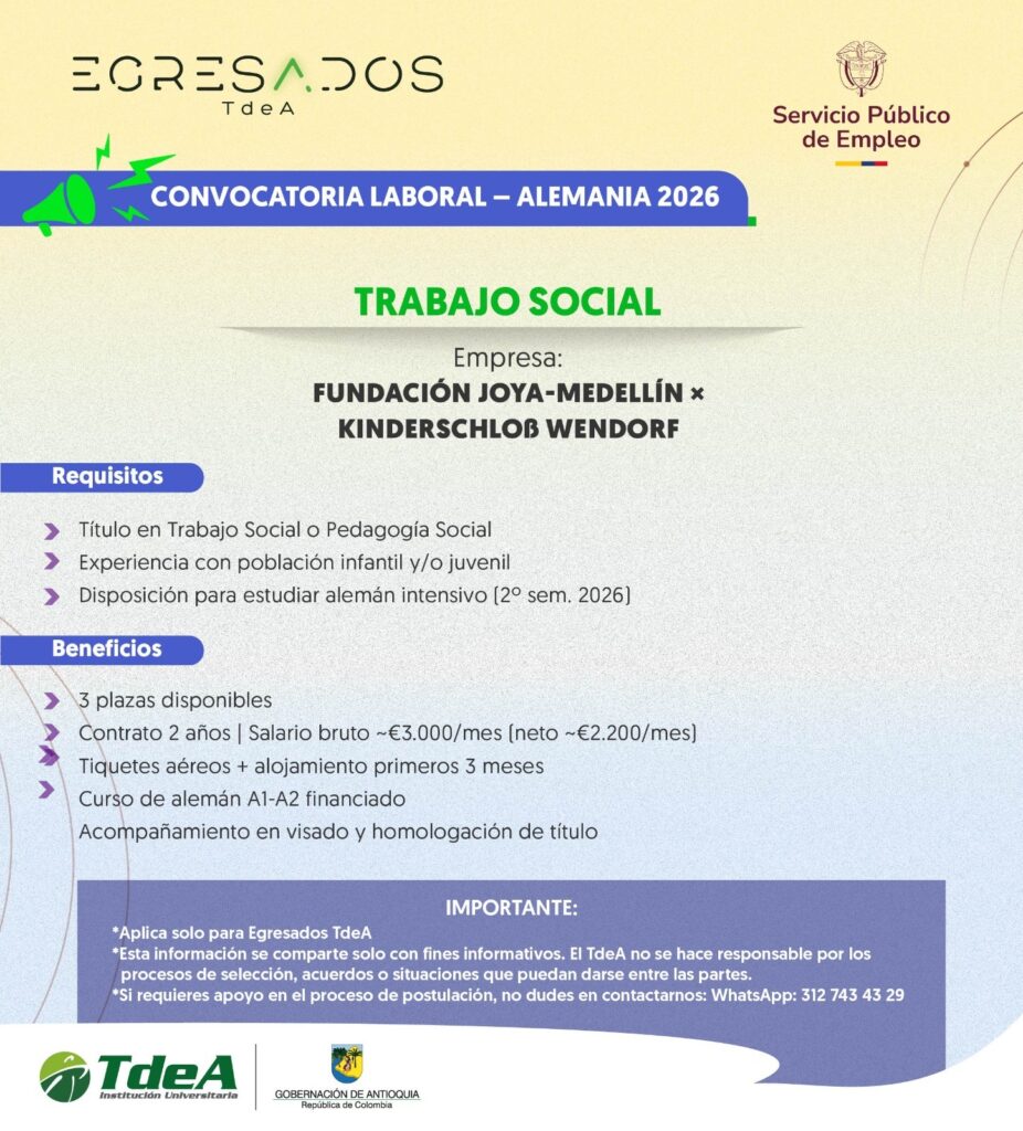 Oferta de empleo: Trabajo Social