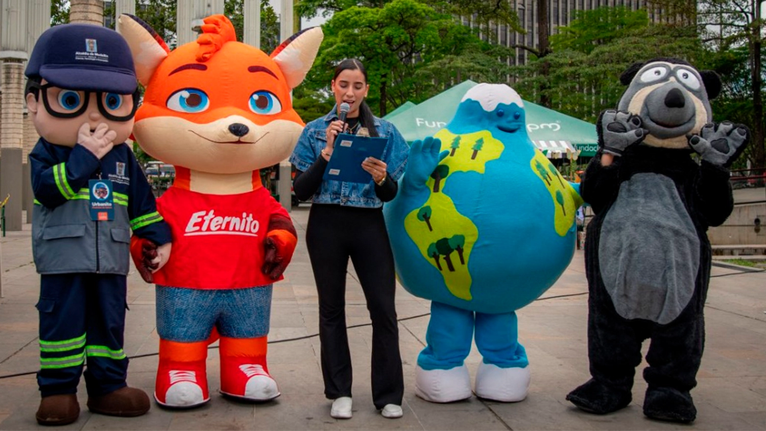 Mascotas de BiblioVerde al Parque 2026.